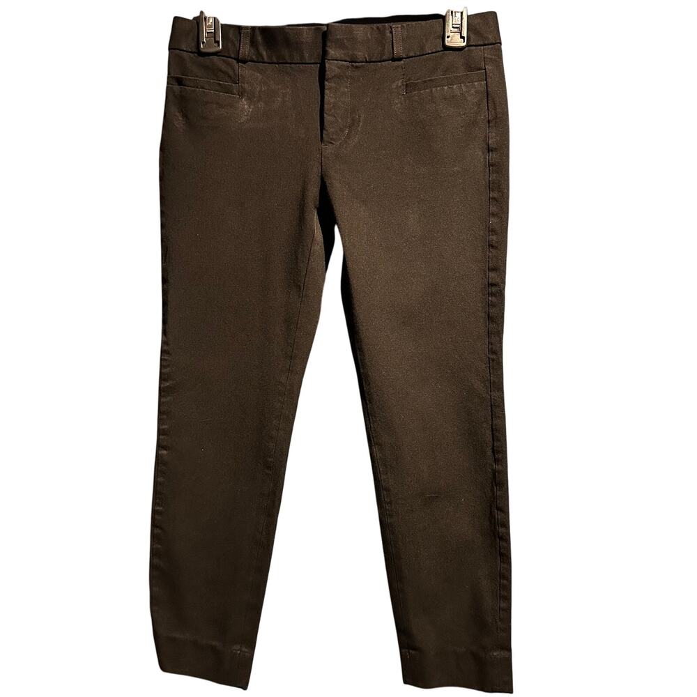 Banana Republic 0 Sloan Crop Pant Black Work Office Professional Minimalist